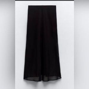 Zara semi sheer midi skirt 3897/175